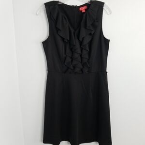 Elle black ruffle chest sleeveless dress 6